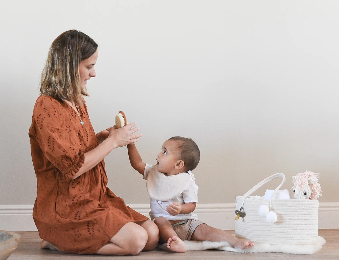 Rope Nappy Caddy-Off White
