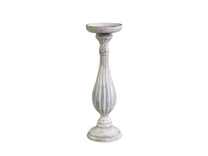 White Candlestick for Pillar Candle 34cm freeshipping - Generosa