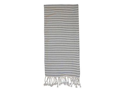 Éternel Hammam Throw / Towel Grey Stripes freeshipping - Generosa